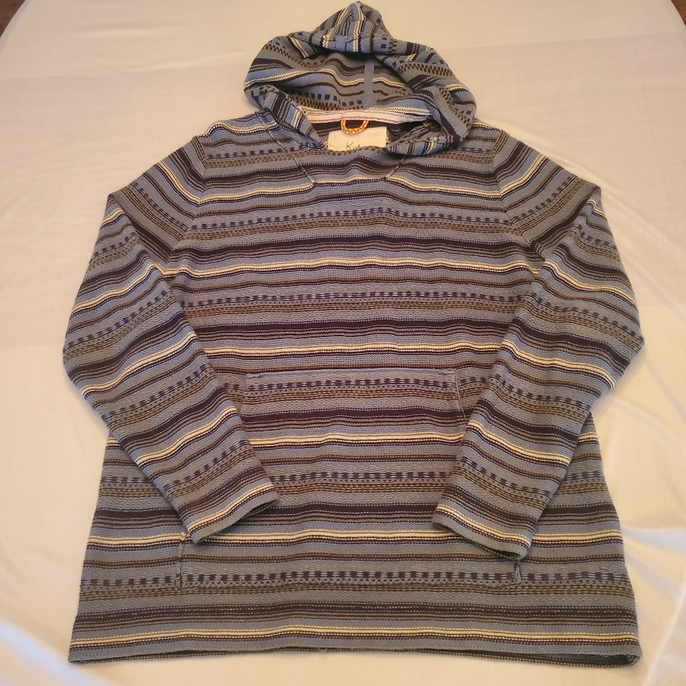 Koto Knit Baja Beach Hoodie Men's Medium Multi Color